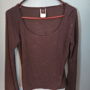 Wrapper Women's Long Sleeve Top - Deep Purple